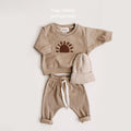 2023 Spring Fashion Baby Clothing Baby Girl Boy Clothes Set Newborn Sweatshirt + Pants Kids Suit Outfit Costume Sets Accessories